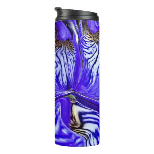 Purple Iris Flower  Thermal Tumbler