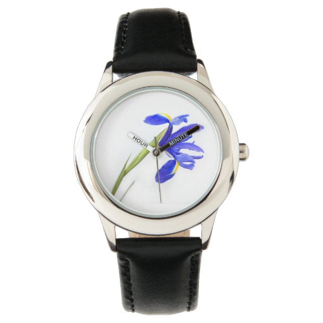 Purple Iris Flower Watch (Front)