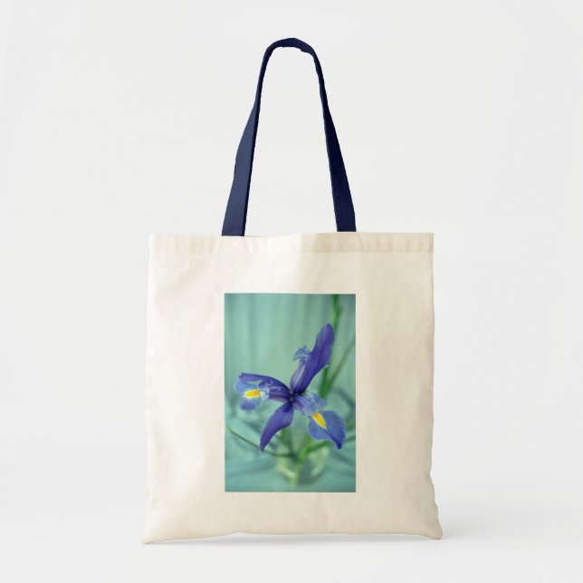 Purple Iris Flowers Art Tote Bags (Front)
