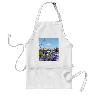 Purple Iris Garden Standard Apron