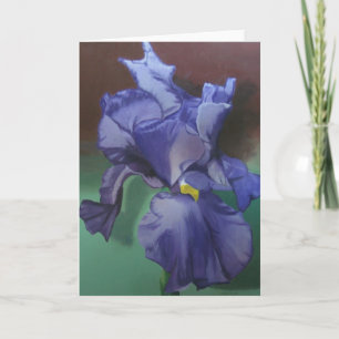 Purple Iris Greeting card