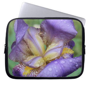 Purple Iris (Iris Germanica) Laptop Sleeve