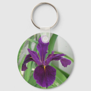 Purple Iris Key Ring