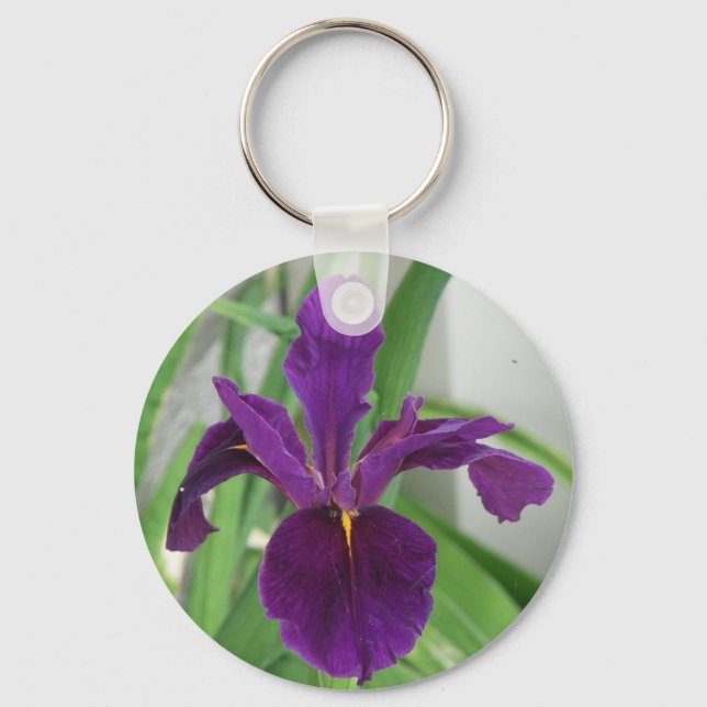 Purple Iris Key Ring (Front)
