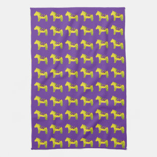 Purple Iris MoJo Kitchen Towel