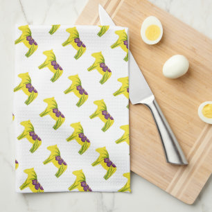 Purple Iris MoJo Kitchen Towel