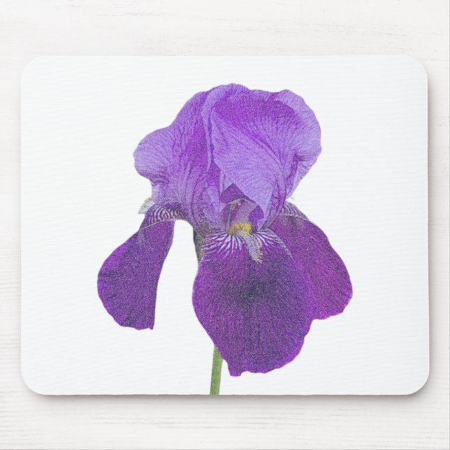 Purple Iris Mouse Pad (Front)