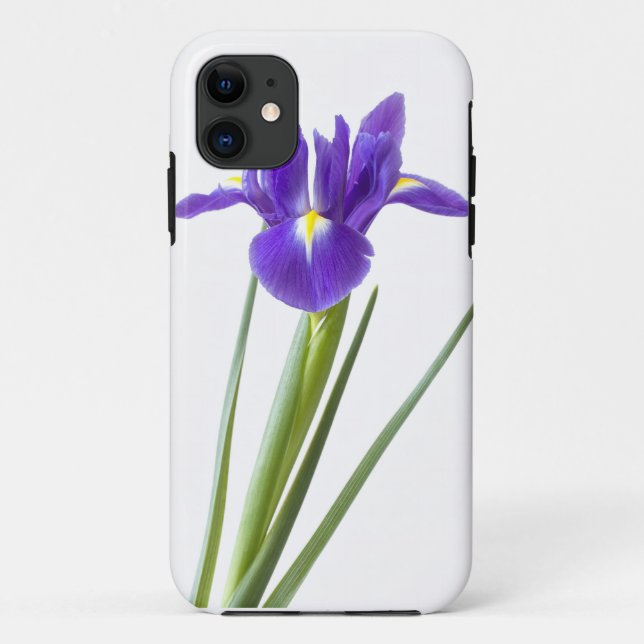 Purple iris on iphone case (Back)
