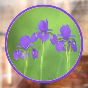Purple Iris Painting - Original Flower Art