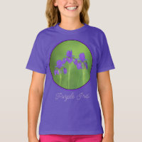 Purple Iris Painting - Original Flower Art T-Shirt