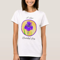 Purple Iris Painting - Original Flower Art