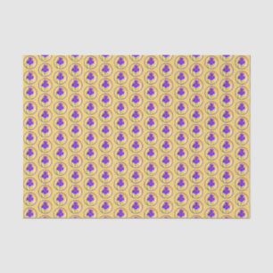 Purple Iris Painting - Original Flower Art Tissue Paper