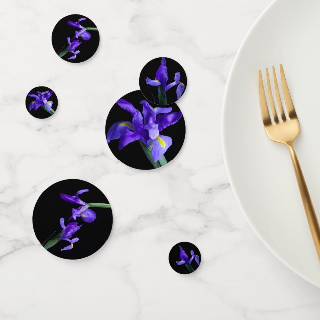 Purple Iris Party Table Confetti (Group)