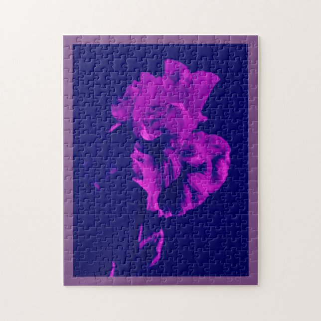 Purple Iris Puzzle (Vertical)
