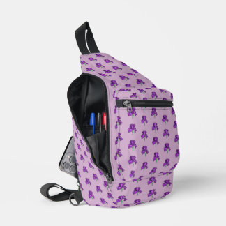 Purple Iris Sling Backpack