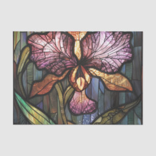Purple Iris Stained Glass Tissue Paper