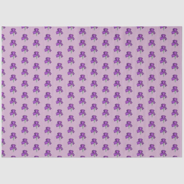 Purple Iris Tissue Paper (Front)