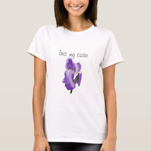 Purple Iris Vector Art T-Shirt