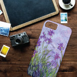 Purple Irises Floral Claude Monet Case-Mate iPhone Case<br><div class="desc">An iPhone 8/7 case with the fine art impressionist painting Irises (c. 1917) by Claude Monet (1840-1926). A garden of spring flowering bulbs.</div>