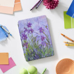 Purple Irises Floral Claude Monet iPad Pro Cover<br><div class="desc">An iPad case with the painting by Claude Monet (1840-1926),  a French Impressionist Artist,  Purple Irises (1914-1917).</div>