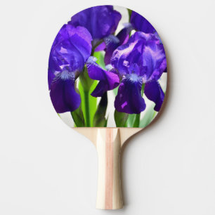 Purple Irises Iris Flower Ping Pong Paddle