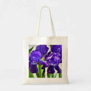 Purple Irises Iris Flower Tote Bag