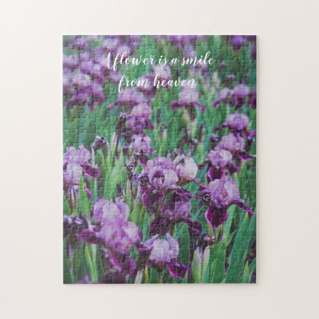 Purple irises jigsaw puzzle (Vertical)