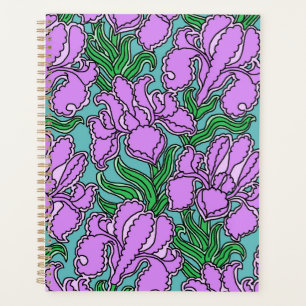 Purple Irises Planner