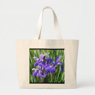 Purple Irises Tote Bag