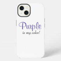 Purple Is My Colour Cute Girly Quote