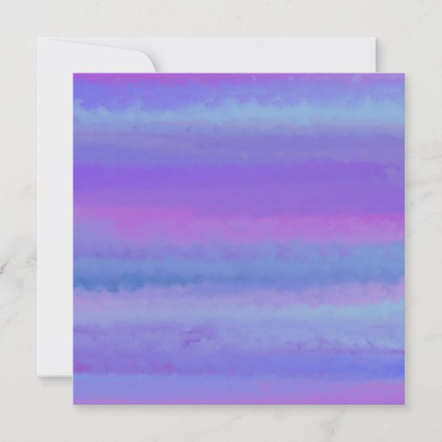 Purple Is My Favourite Colour Greeting Card (Front)