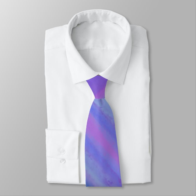 Purple Is My Favourite Colour Neck Tie (Tied)