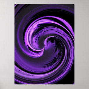 Purple Island Wave Poster