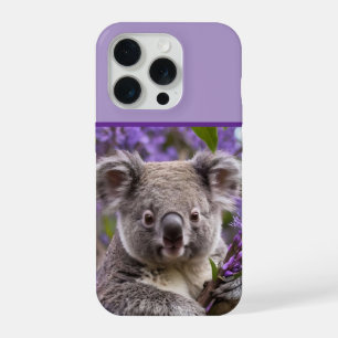 Purple Jacaranda Koala Bear, iPhone 15 Pro Case