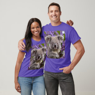 Purple Jacaranda Koala Bear, T-Shirt