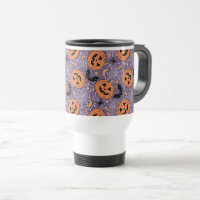 Purple Jack-O-Lantern Halloween Pattern