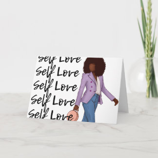 Purple Jacket | Self Loves Series  Note Card