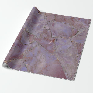 Purple Jade Marble Print Wrapping Paper