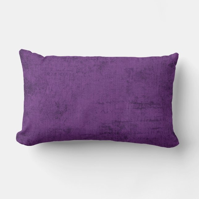 Purple/Jade Reversible Lumbar Pillow (Front)
