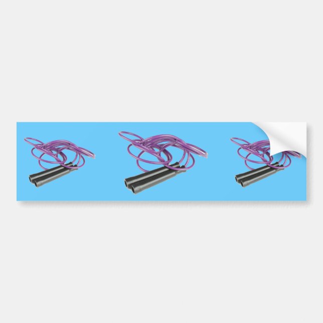 Purple Jump Rope Bumper Sticker (Front)
