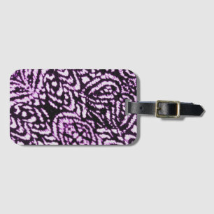 Purple Jungle Luggage Tag