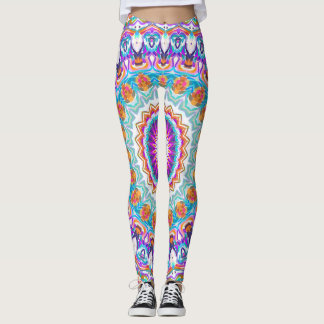 Purple Kaleidoscope Mandala Leggings