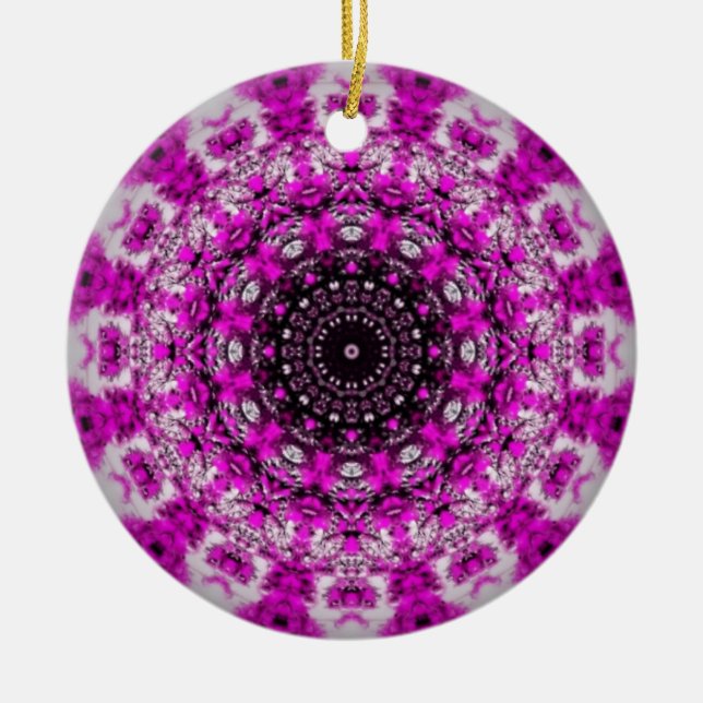 Purple kaleidoscope ornament (Front)