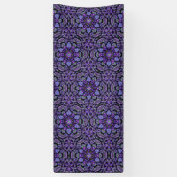 Purple Kaleidoscope Vinyl Runner, Tarp, Decoration