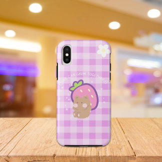 Purple Kawaii Bear Aesthetic Case-Mate iPhone Case