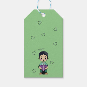 Purple Kisses Gift Tags