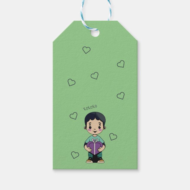 Purple Kisses Gift Tags (Front)