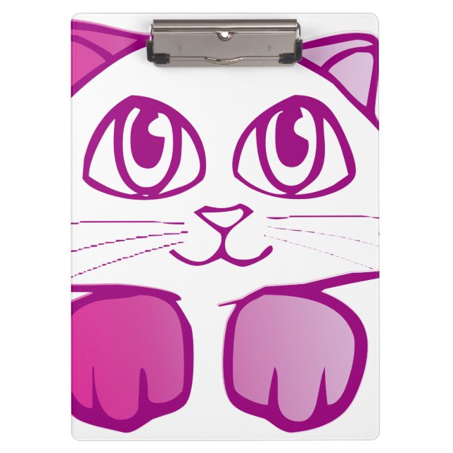 Purple Kitty Clipboard (Front)