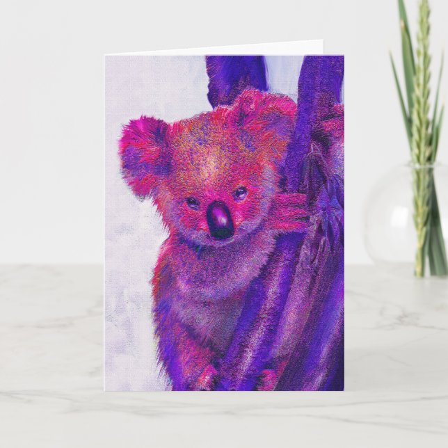 purple koala card (Front)
