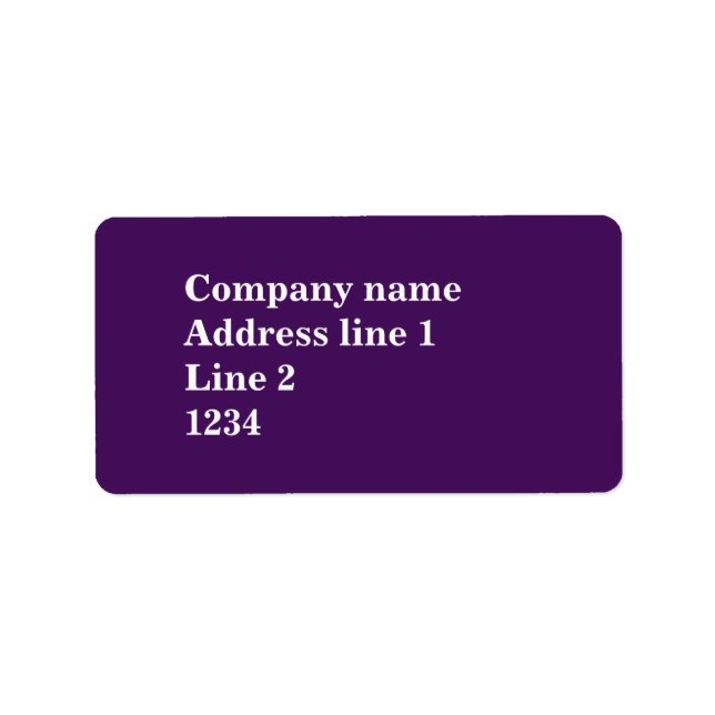 Purple Label (Front)